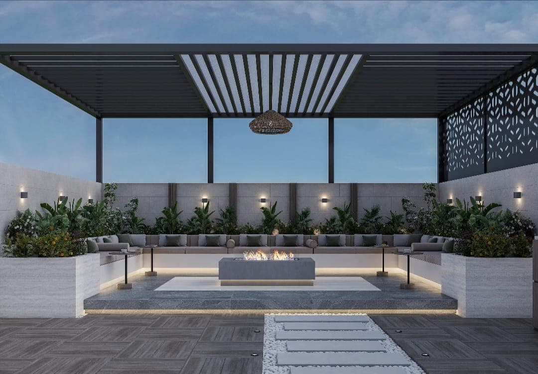 Pergola for relaxation